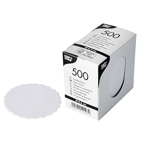 Druppelvangers rond Ø 8,5cm Wit - Horecavoordeel.com