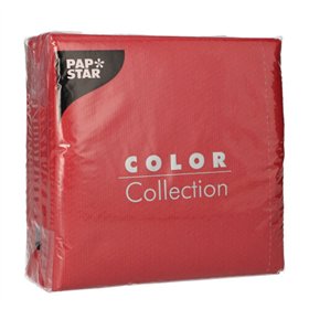 Servetten 1-laags 1/4 vouw 33cm x 33cm Bordeaux
