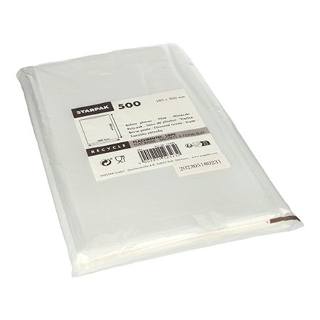 Poly-zak LDPE 30cm x 18cm Transparant - Horecavoordeel.com