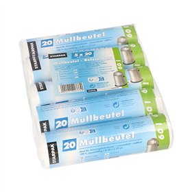 Pedaalemmerzakken HDPE 60 l 72cm x 60cm Wit - Horecavoordeel.com