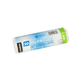 Pedaalemmerzakken HDPE 60 l 72cm x 60cm Wit