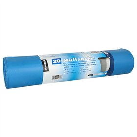 Industrie afvalzakken LDPE 120 l 110cm x 70cm Blauw - Horecavoordeel.com