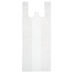 Hemddraagtassen HDPE 55cm x 22cm x 15cm Wit middel