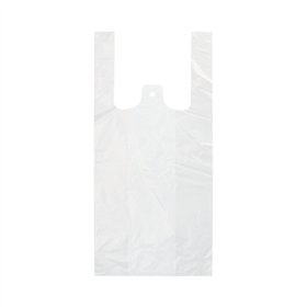 Hemddraagtassen HDPE 42cm x 21cm x 13cm Wit