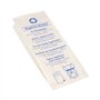 Hygienezakjes 28cm x 11cm x 5,5cm Wit bedrukt met gebruiks instructies