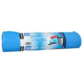 Industrie afvalzakken HDPE 120 l 110cm x 70cm Blauw met biologisch afbreekbare toevoegingen - Horecavoordeel.com