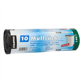 Industrie afvalzakken LDPE 140 l 110cm x 80cm Zwart
