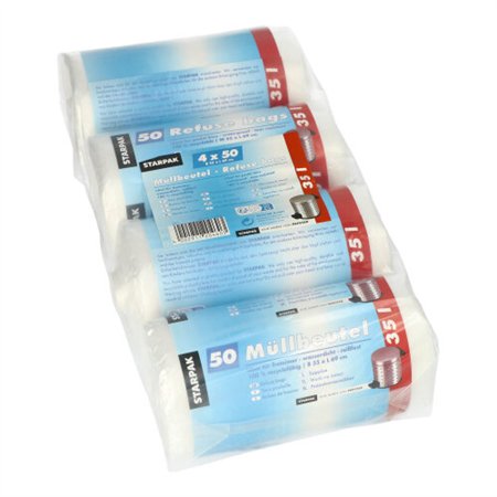 Pedaalemmerzakken HDPE 35 l 69cm x 55cm Transparant - Horecavoordeel.com