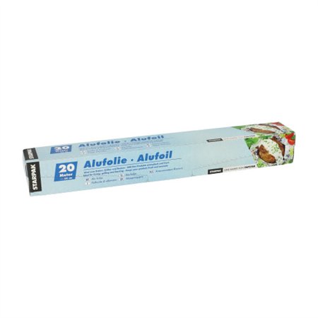 Aluminiumfolie 20 m x 30cm in dispenser doos - Horecavoordeel.com