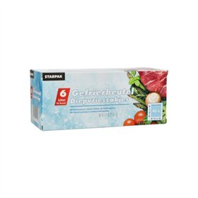 Diepvrieszakjes LLDPE 6 l 46cm x 30cm Transparant in dispenser doos