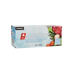 Diepvrieszakjes LLDPE 4 l 40cm x 25cm Transparant in dispenser doos