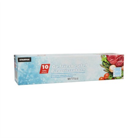 Diepvrieszakjes LLDPE 10 l 60cm x 40cm Transparant in dispenser doos