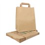 Compostzakken met handvat van Papier 10 l 28cm x 22cm x 14cm Bruin bedrukt