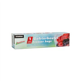 Diepvrieszakjes QuickSnap 1 l 20cm x 18cm Transparant in dispenser doos