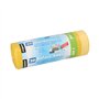 Huisvuilzakken met treklint LDPE 60 l 71cm x 64,5cm Geel - Horecavoordeel.com