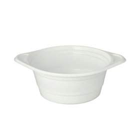 Soepkommen PP rond 750ml Ø 15,6cm x 6,5cm Wit met handvat