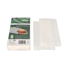 Boterhampapier 21cm x 10cm x 3cm Wit vetvrij - Horecavoordeel.com