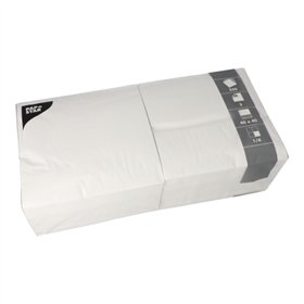 Servetten 3-laags 1/4 vouw 40cm x 40cm Wit - Horecavoordeel.com