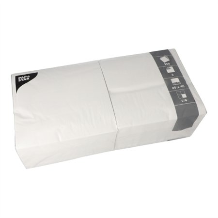 Servetten 3-laags 1/4 vouw 40cm x 40cm Wit - Horecavoordeel.com
