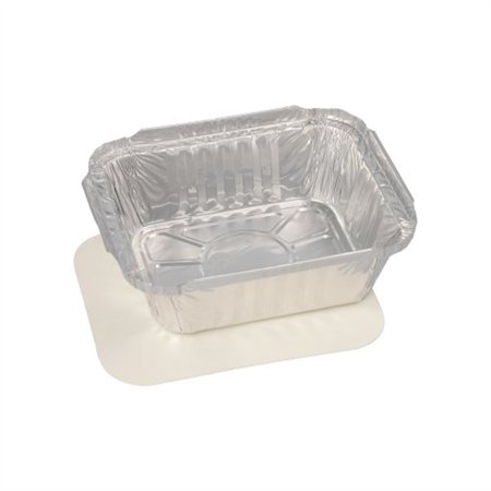 Schalen Aluminium + inleg deksel PE-gecoat rechthoekig 0,5 l 4,2cm x 11,4cm x 14cm