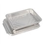 Menuschalen met deksel Aluminium 1-vaks 930ml 3cm x 17,7cm x 22,5cm - Horecavoordeel.com