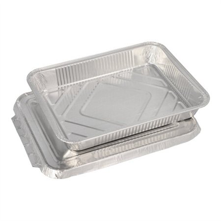Menuschalen met deksel Aluminium 1-vaks 930ml 3cm x 17,7cm x 22,5cm - Horecavoordeel.com