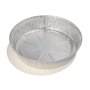 Schalen Aluminium + inleg deksel PE-gecoat rond 1000ml Ø 23cm x 4,4cm
