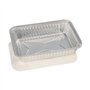 Schalen Aluminium + inleg deksel PE-gecoat rechthoekig 0,8 l 4cm x 15cm x 21,4cm
