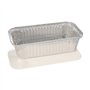Schalen Aluminium + inleg deksel PE-gecoat rechthoekig 1 l 5,4cm x 11cm x 21,3cm