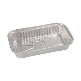Schalen Aluminium rechthoekig 650ml 3,4cm x 13cm x 22cm - Horecavoordeel.com