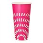 Kartonnen drinkbekers voor koude dranken 0,5 l Ø 8,97cm x 16,83cm pink - Horecavoordeel.com