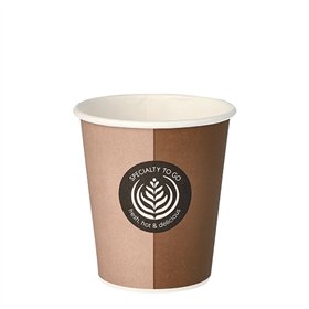 Drinkbekers Karton To Go 0,2 l Ø 8cm x 9,1cm