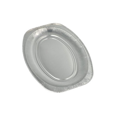 Catering serveerschalen Aluminium ovaal 35cm x 24,5cm - Horecavoordeel.com