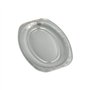 Catering serveerschalen Aluminium ovaal 35cm x 24,5cm