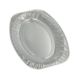 Catering serveerschalen Aluminium ovaal 43cm x 29cm - Horecavoordeel.com