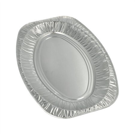 Catering serveerschalen Aluminium ovaal 43cm x 29cm