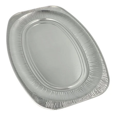 Catering serveerschalen Aluminium ovaal 54,7cm x 35,8cm - Horecavoordeel.com