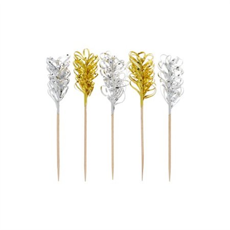 Decoprikkers 10,5cm Frills goud/Zilver