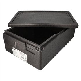 Transportboxen EPP 60cm x 40cm x 23cm Zwart Gastro-Norm 1/1 - Horecavoordeel.com