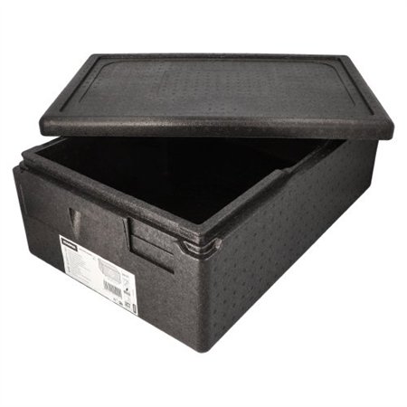 Transportboxen EPP 60cm x 40cm x 23cm Zwart Gastro-Norm 1/1