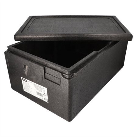 Transportboxen EPP 60cm x 40cm x 28cm Zwart Gastro-Norm 1/1 - Horecavoordeel.com