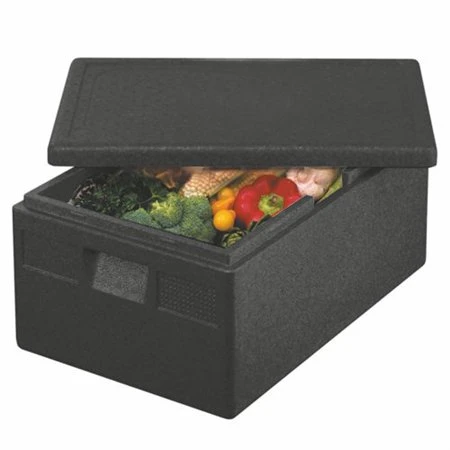 Transportboxen EPP 68,5cm x 48,5cm x 36cm Zwart Euro-standaard - Horecavoordeel.com