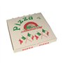 Pizzadozen Cellulose vierkant 33cm x 33cm x 4cm Italiaanse vlag