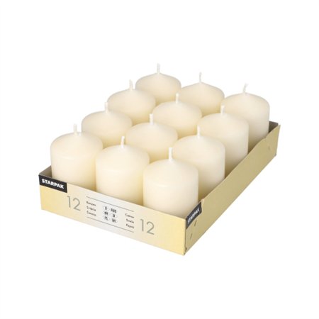 Stompkaarsen Ø 40mm x 60mm Ivoor Ivory