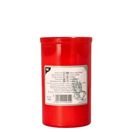 Grafkaarsen T3 Ø 6,4cm x 10cm rode houder