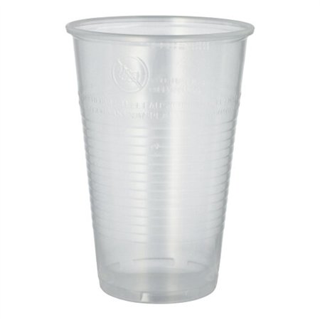 Drinkbekers PP 0,5 l Ø 9,5cm x 13,7cm Transparant met schuimkraag - Horecavoordeel.com