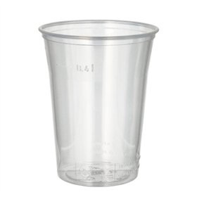 Bekers PS 0,4 l Ø 9,5cm x 12cm Transparant met schuimkraag