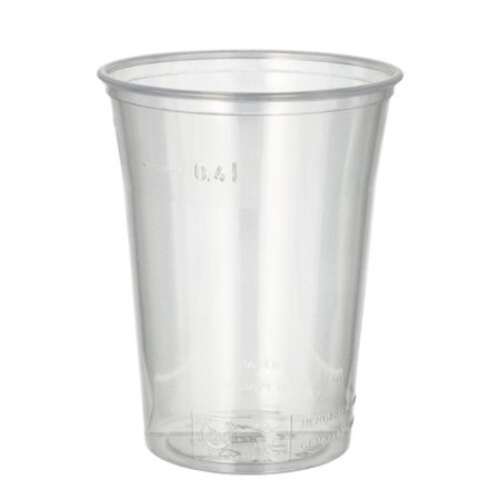 Bekers PS 0,4 l Ø 9,5cm x 12cm Transparant met schuimkraag