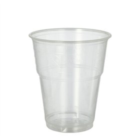 Drinkbekers voor koude dranken PLA Pure 0,3 l Ø 9,5cm x 11cm Glashelder met schuimkraag