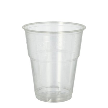 Drinkbekers voor koude dranken PLA Pure 0,3 l Ø 9,5cm x 11cm Glashelder met schuimkraag
